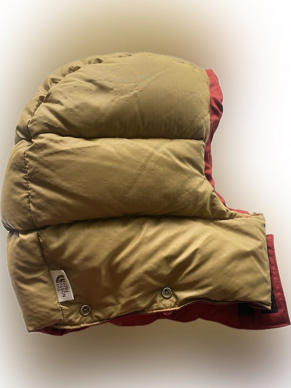 The North Face down-filled hood Vintage brown label
